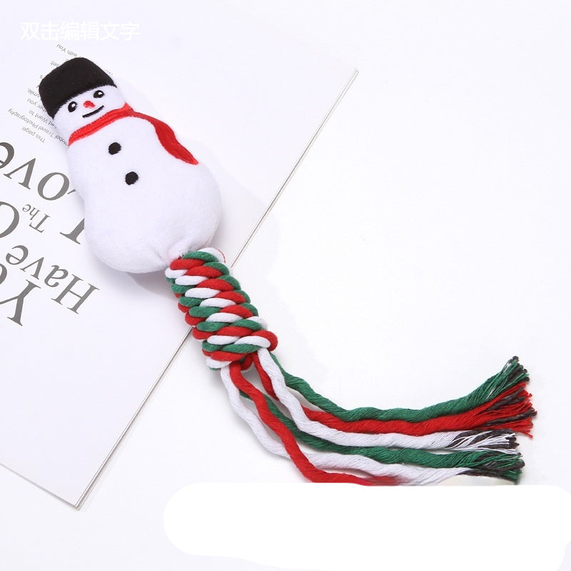 Christmas Rope & Plush Dog Toy – photo 8