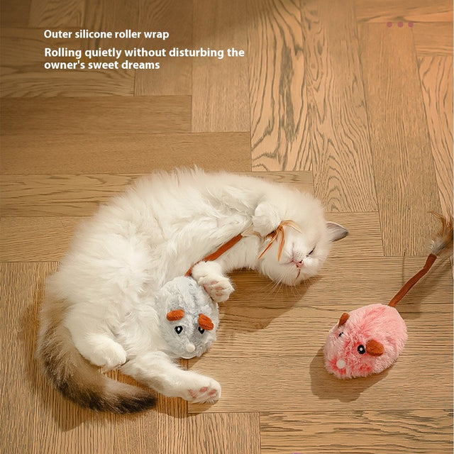 Rechargeable Plush Mouse Cat Toy