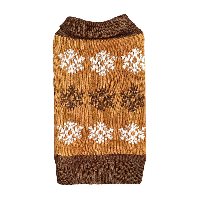 Snowflake Knit Dog Sweater – photo 4
