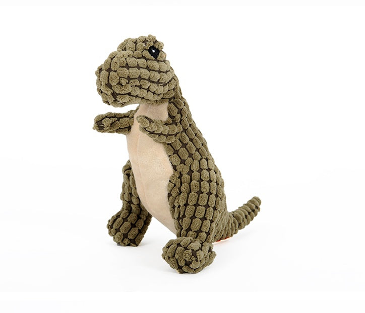 Plush Dinosaur Squeaky Dog Toy – photo 2