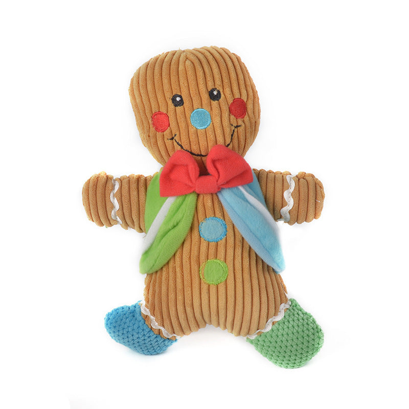 Gingerbread Man Squeaky Dog Toy – photo 3