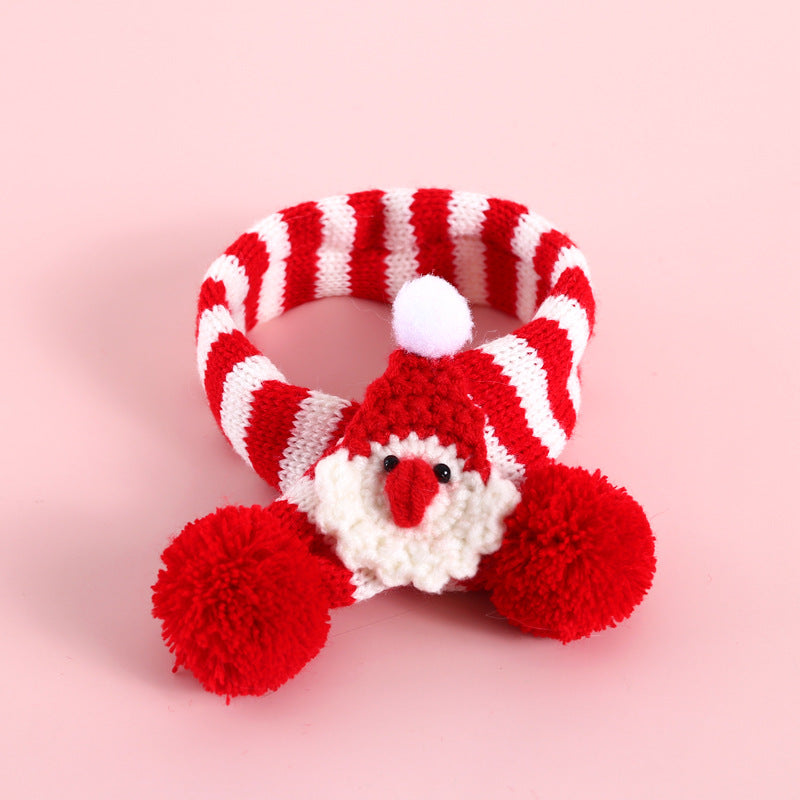 Striped Christmas Pet Scarf – photo 5