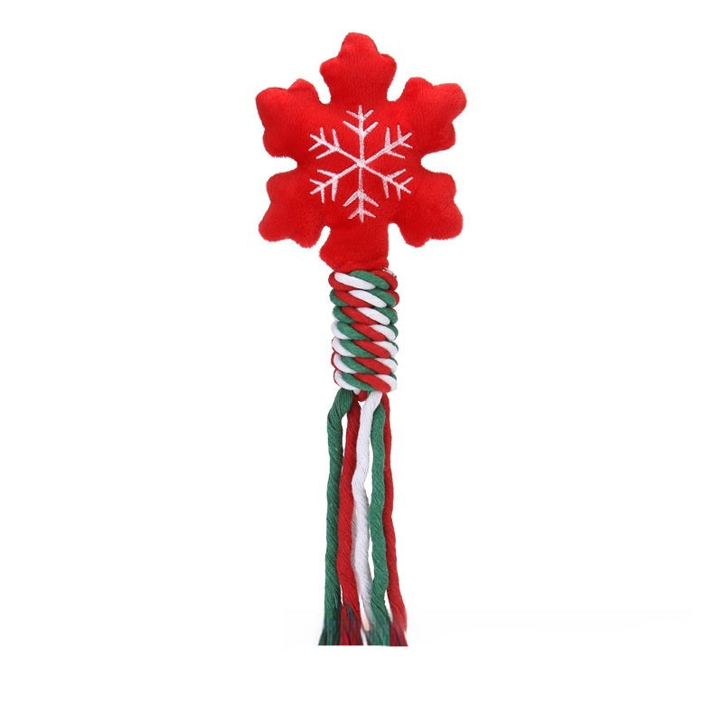 Christmas Rope & Plush Dog Toy – photo 6
