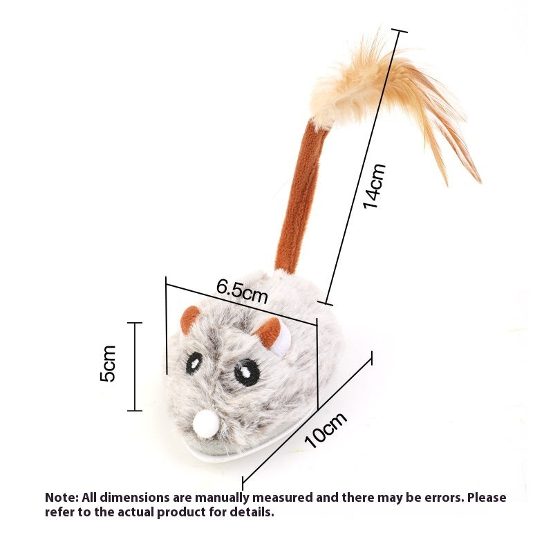 Rechargeable Plush Mouse Cat Toy – photo 3