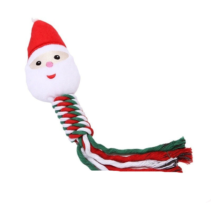 Christmas Rope & Plush Dog Toy – photo 7