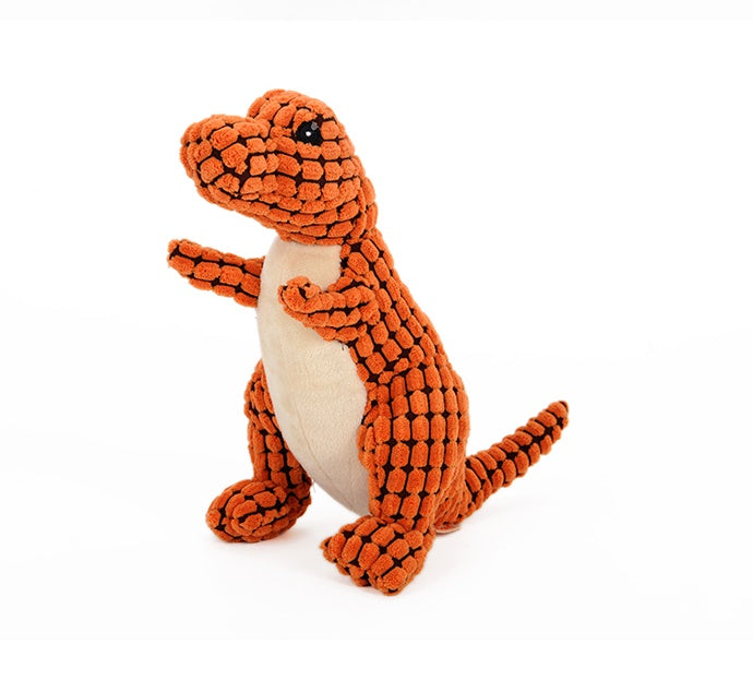 Plush Dinosaur Squeaky Dog Toy – photo 5