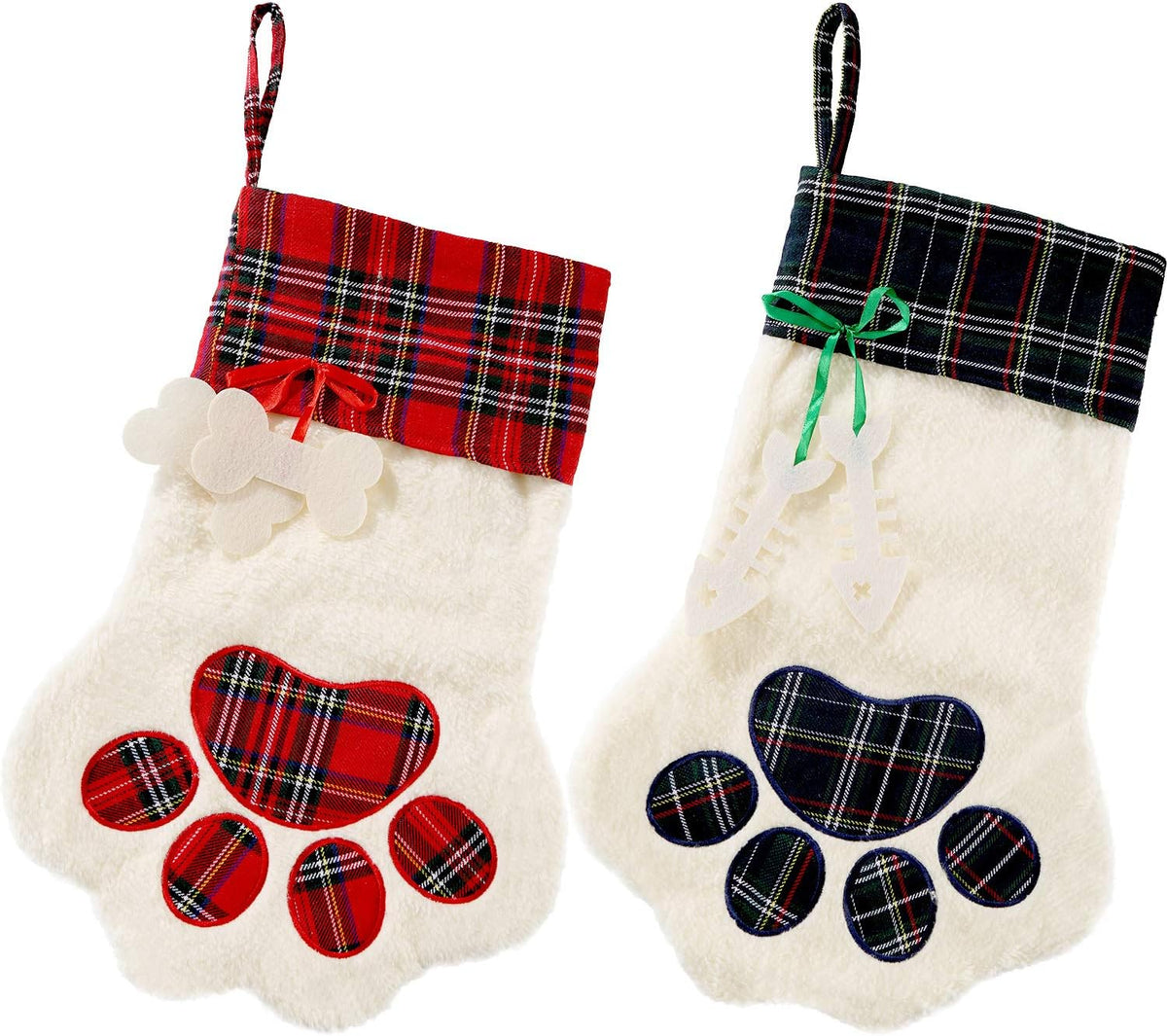 Buffalo Plaid Pet Christmas Stocking