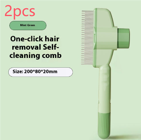 Pet Comb with One-Click Hair Release – photo 10