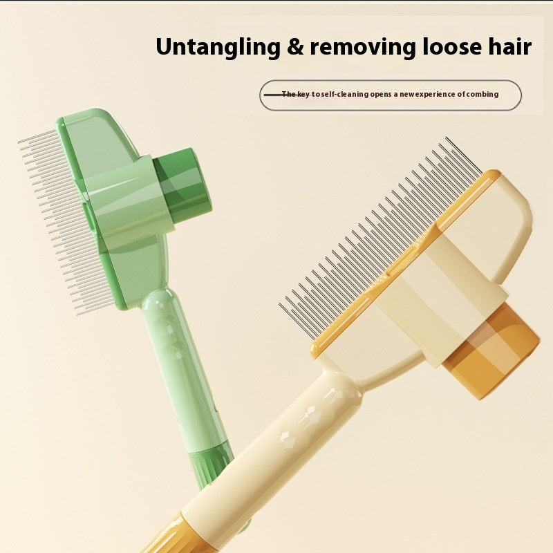 Pet Comb with One-Click Hair Release – photo 8