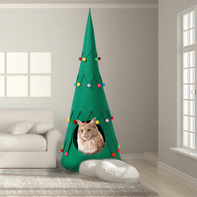 Christmas Tree Cat Tent