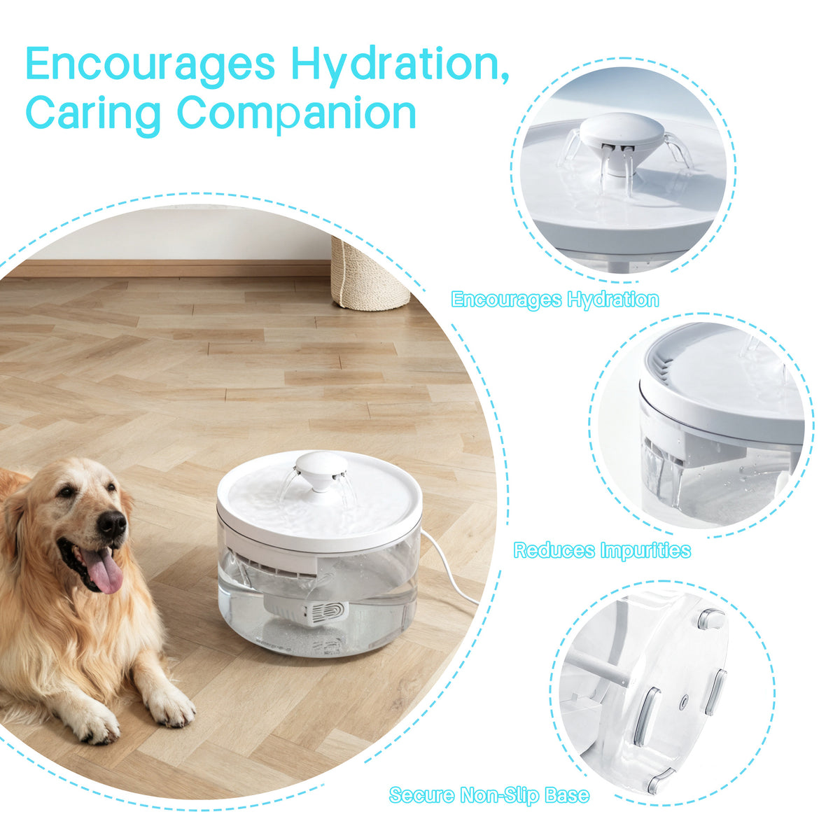 Automatic Pet Water Fountain – photo 6