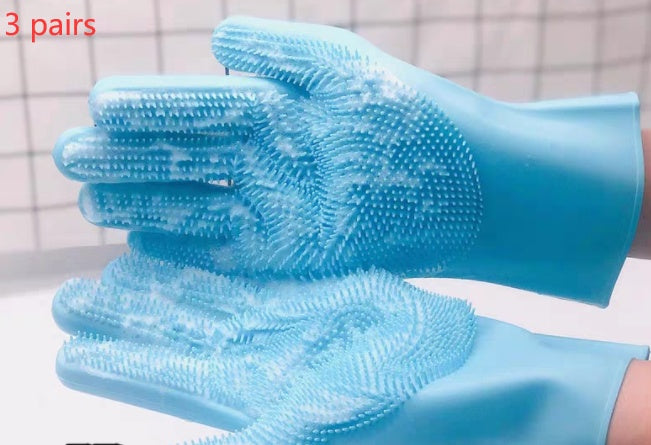 Silicone Pet Grooming Glove – photo 6