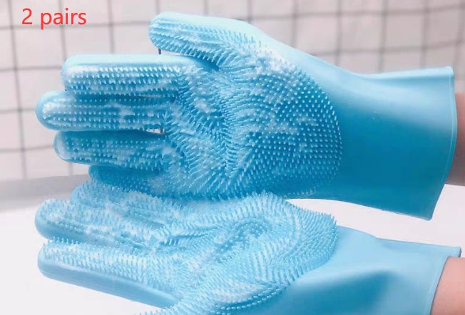 Silicone Pet Grooming Glove – photo 2
