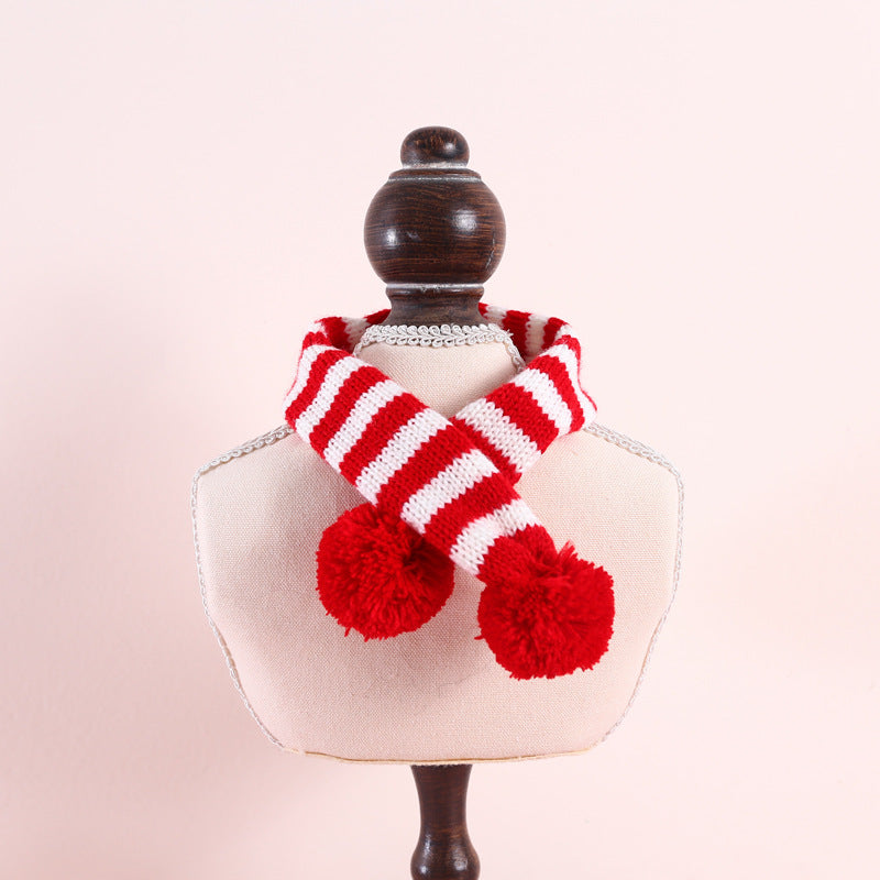 Striped Christmas Pet Scarf – photo 6