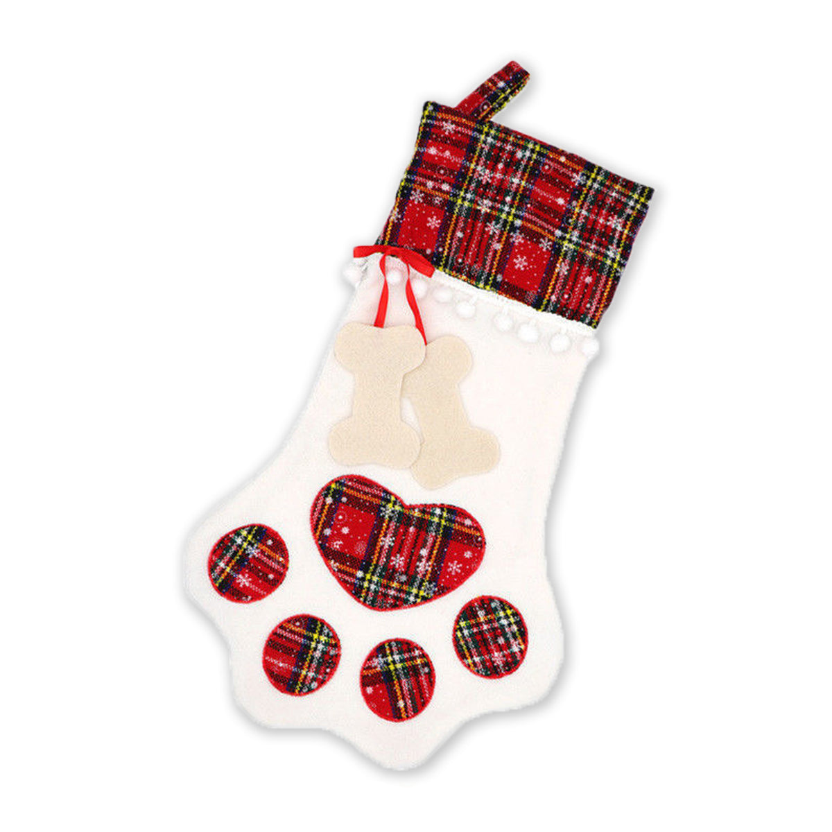 Buffalo Plaid Pet Christmas Stocking – photo 12