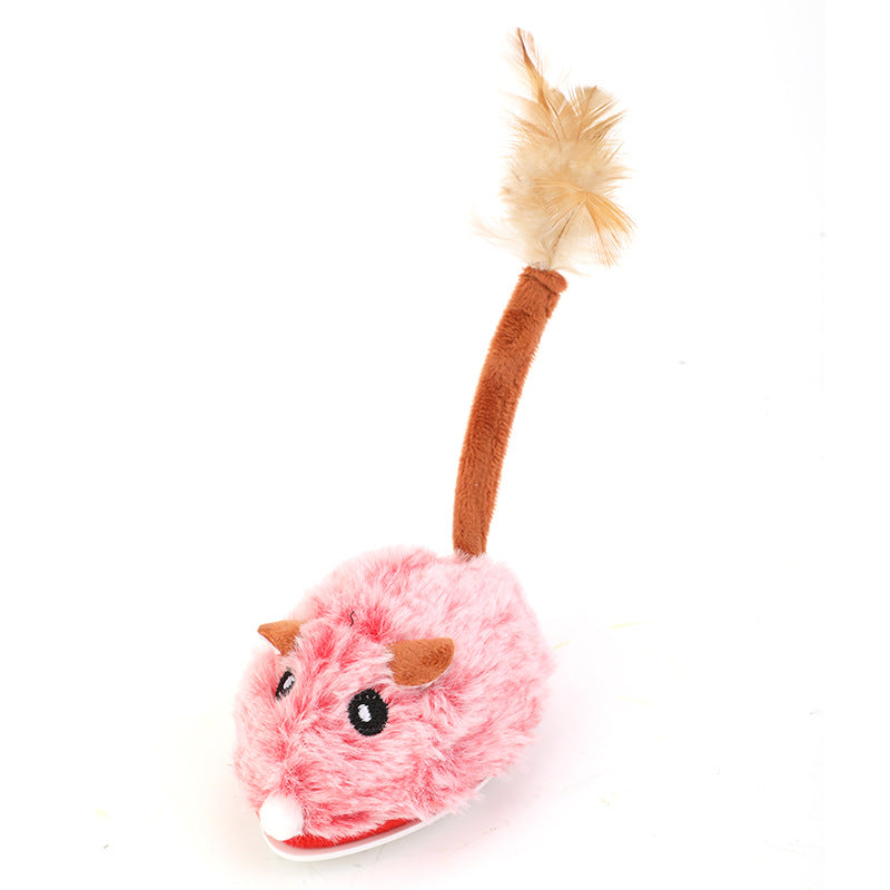Rechargeable Plush Mouse Cat Toy – photo 7