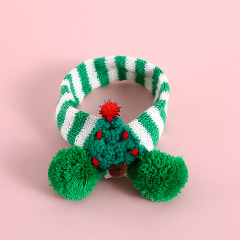 Striped Christmas Pet Scarf – photo 2