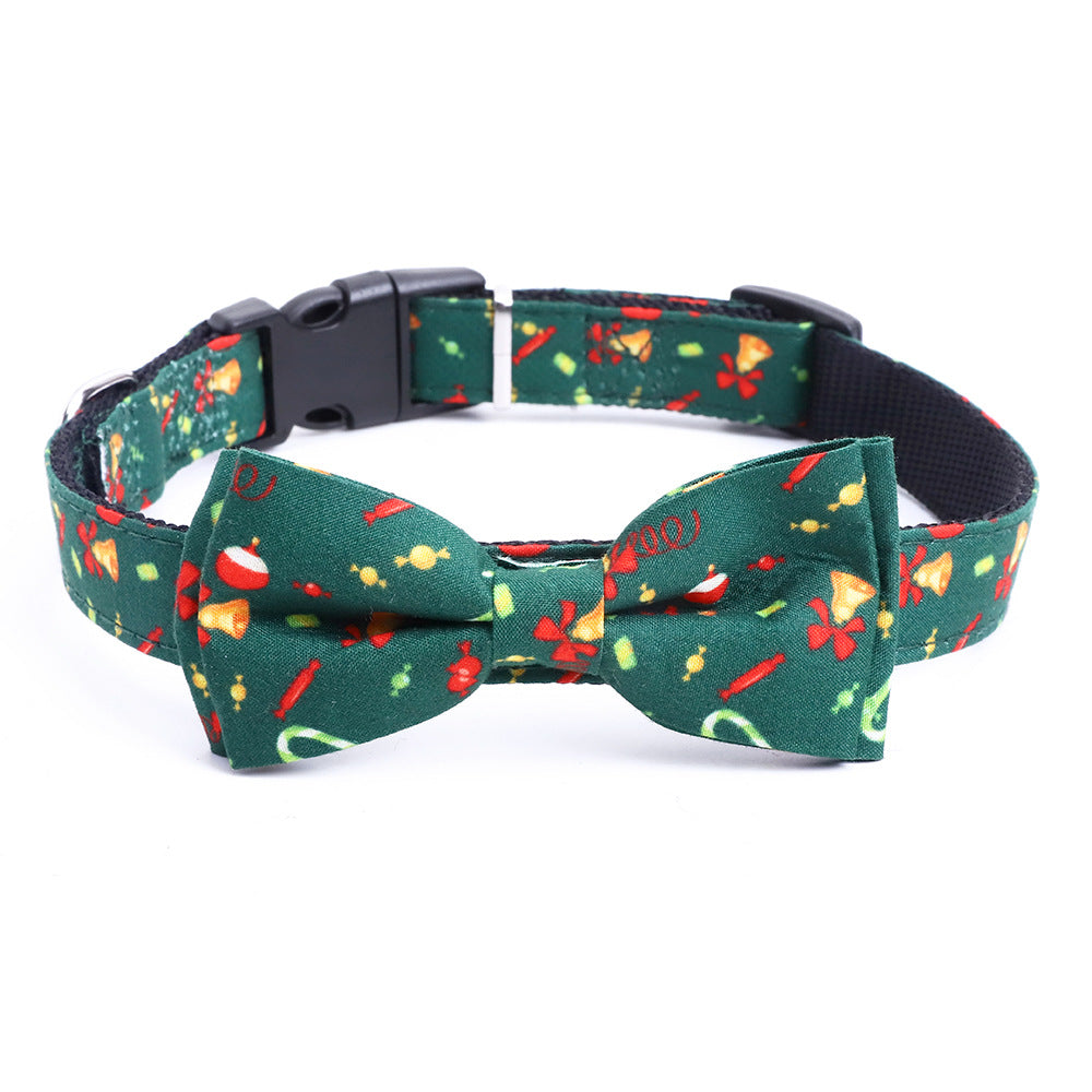 Christmas Bow Dog Collar