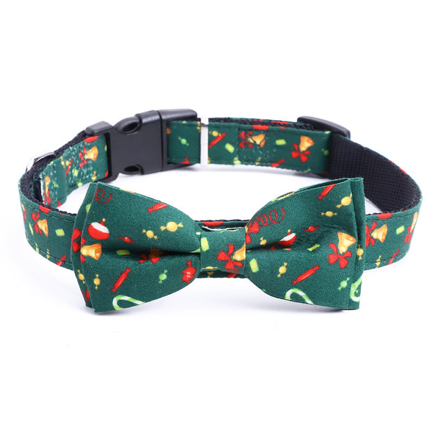 Christmas Bow Dog Collar