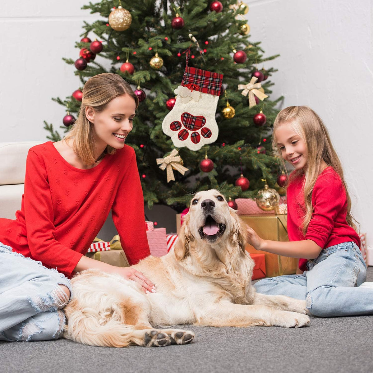 Buffalo Plaid Pet Christmas Stocking – photo 7