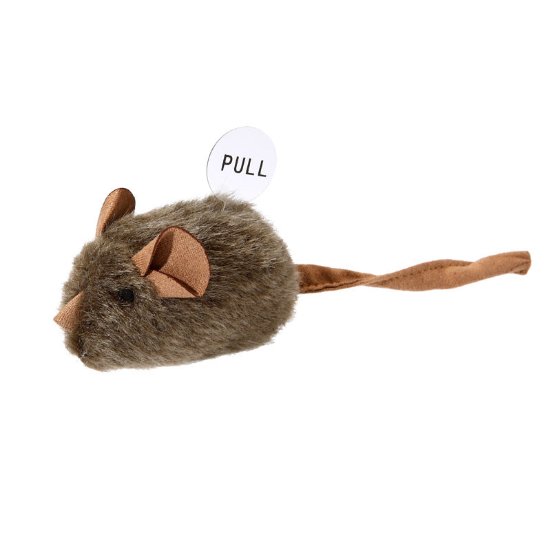 Squeaky Plush Mouse Cat Toy – photo 5