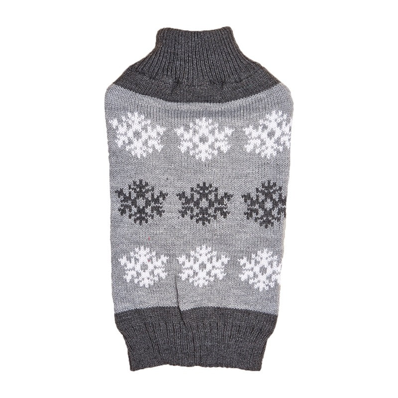 Snowflake Knit Dog Sweater – photo 2