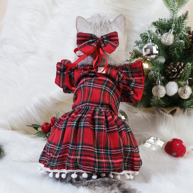 Christmas Dress for Cats & Small Dogs