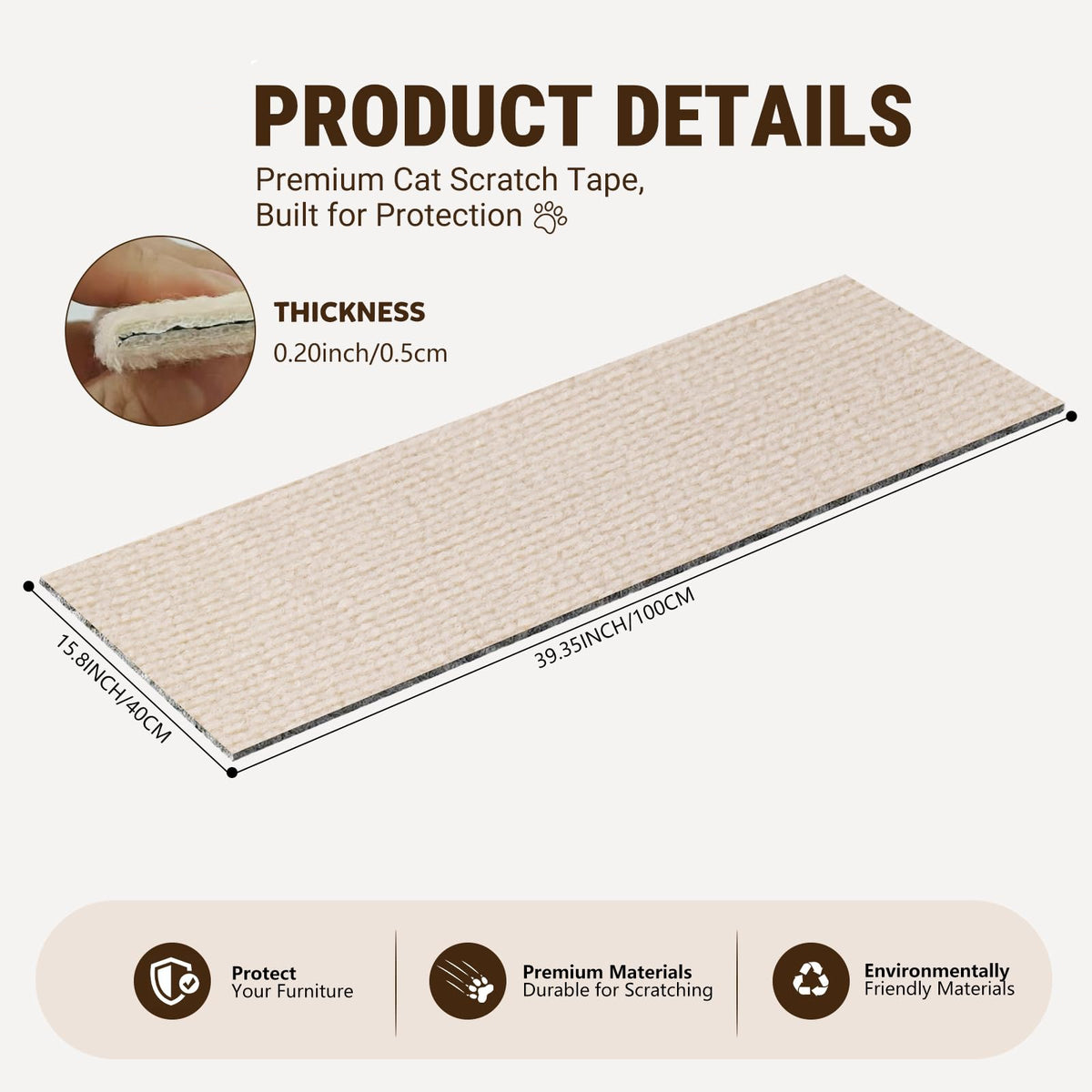 Cut-to-Fit Cat Scratching Mat – photo 5
