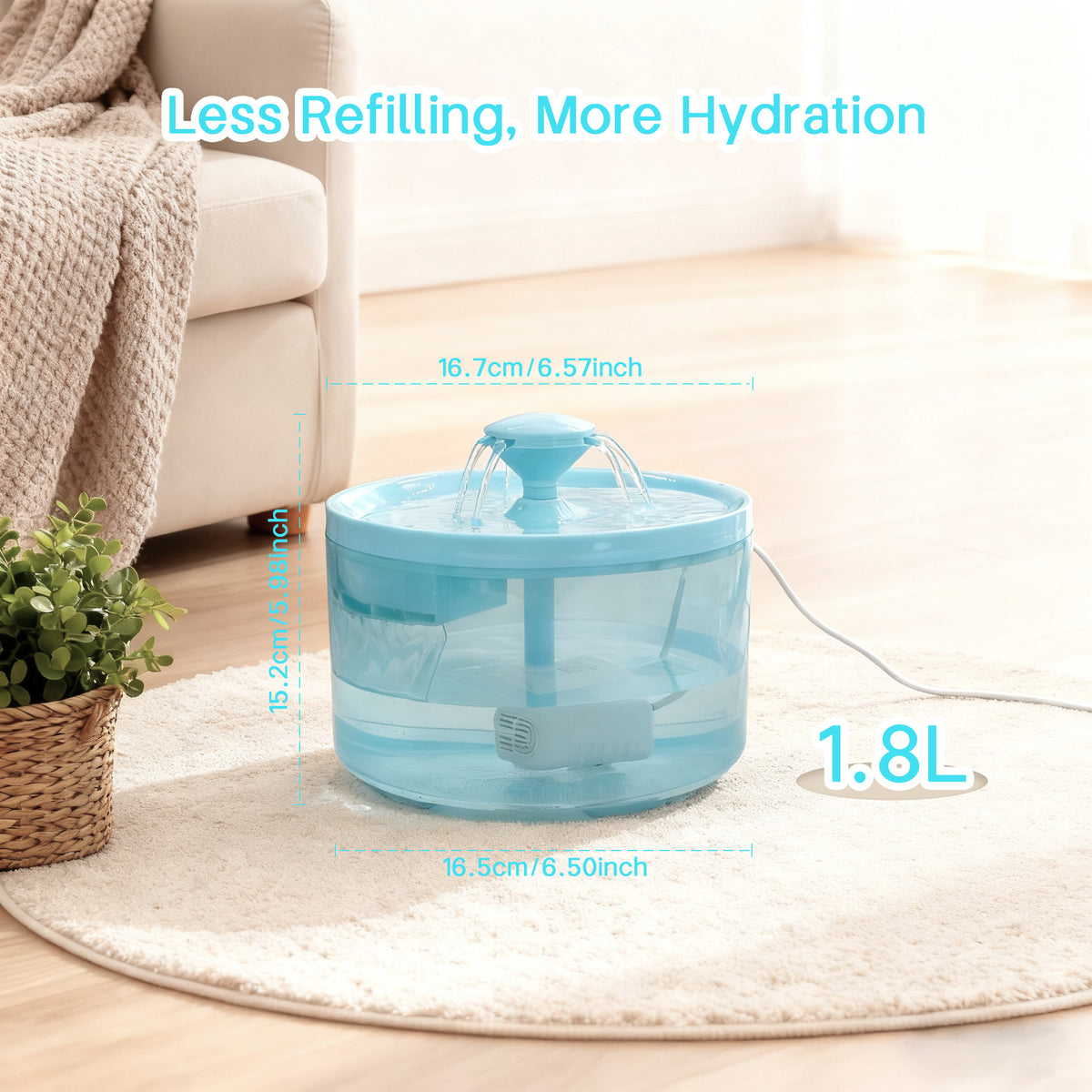 Automatic Pet Water Fountain – photo 2